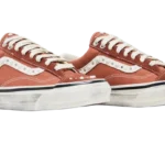 Studded old skool vans brown