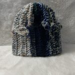 Scrap hat - blue, grey & green